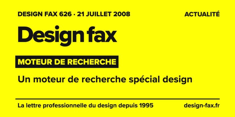 Design fax n° 626 – Moteur de recherche – Un moteur de recherche spécial design