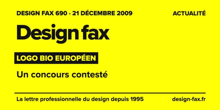 Design fax n° 690 – Logo bio européen – Un concours contesté