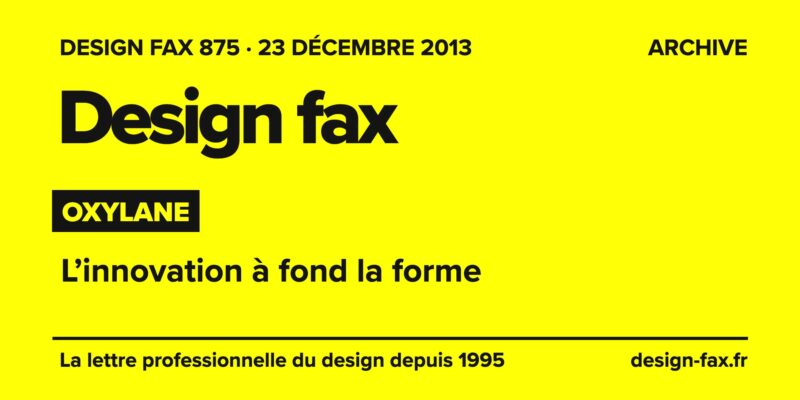Design fax n° 875 – Oxylane – L’innovation à fond la forme