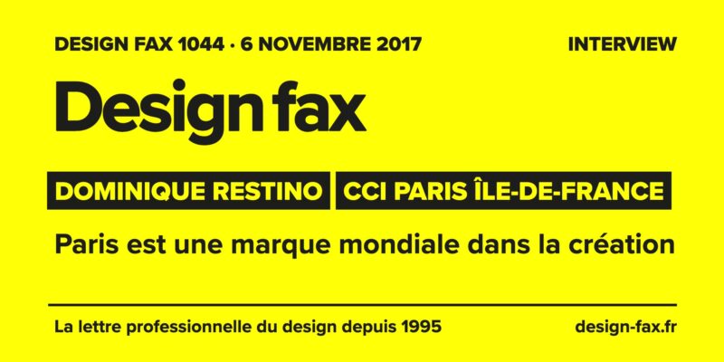 Une de Design fax – Paris est une marque mondiale dans la création