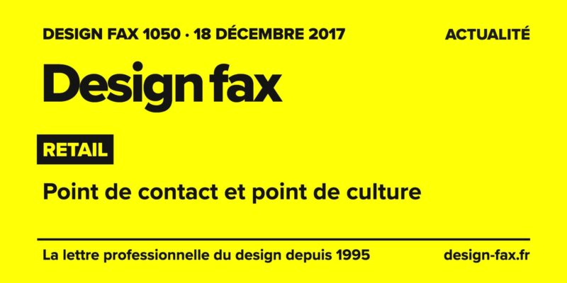 Une de Design fax – Point de contact et point de culture