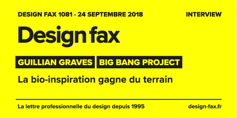 Une de Design fax – La bio-inspiration gagne du terrain