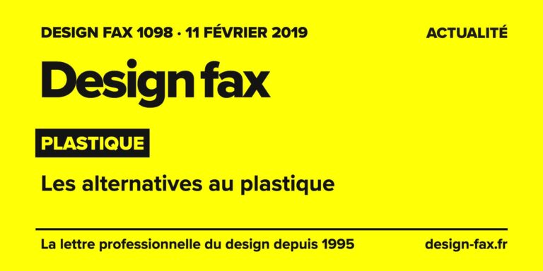 Design fax n° 1098 – Plastique – Les alternatives au plastique