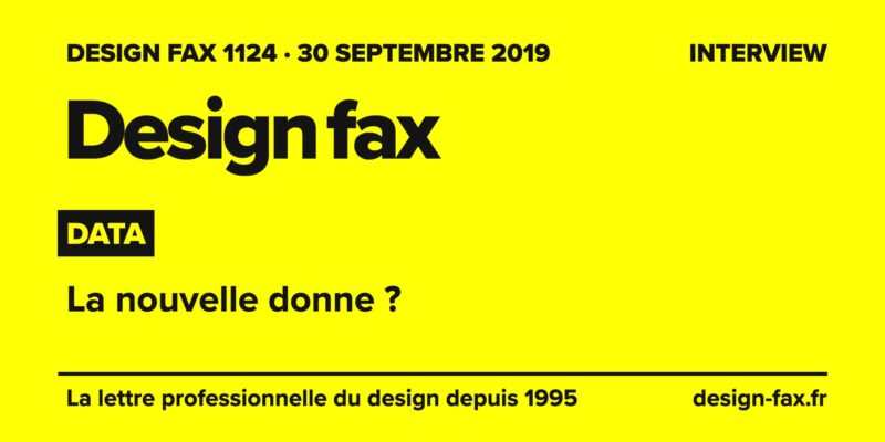 Une de Design fax – Data et design : la nouvelle donne ?