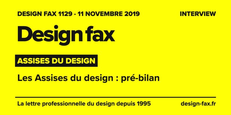 Une de Design fax – Les Assises du design : pré-bilan