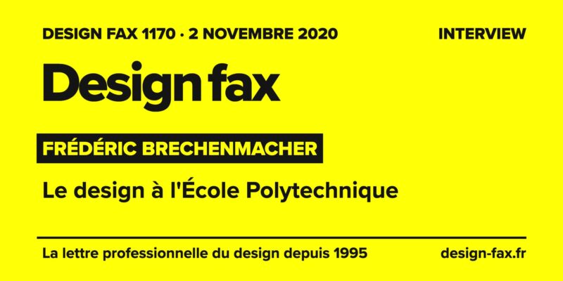 Une de Design fax – Le design à l’École Polytechnique
