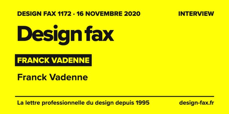 Design fax n° 1172 – Franck Vadenne – Franck Vadenne