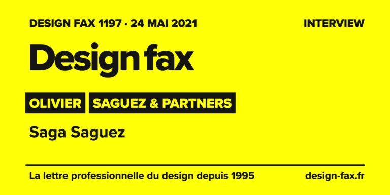 Design fax n° 1197 – Olivier, Thibault Saguez, Saguez & Partners – Saga Saguez
