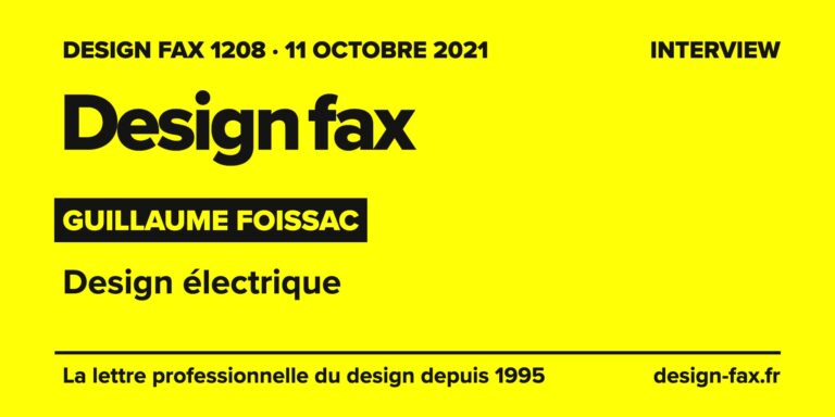 Design fax n° 1208 – Guillaume Foissac – Design électrique