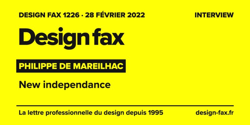 Une de Design fax – Market Value : new independance