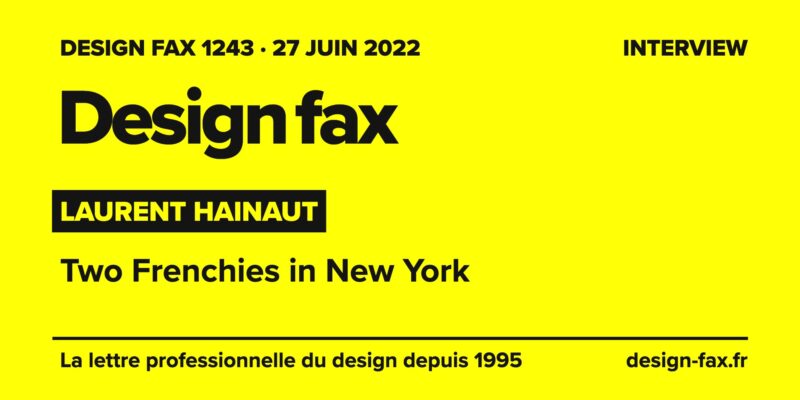 Une de Design fax – Two Frenchies in New York