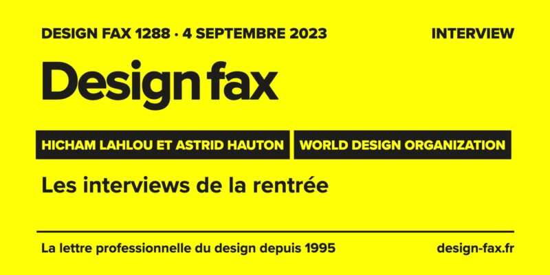 Une de Design fax – Les interviews de la rentrée