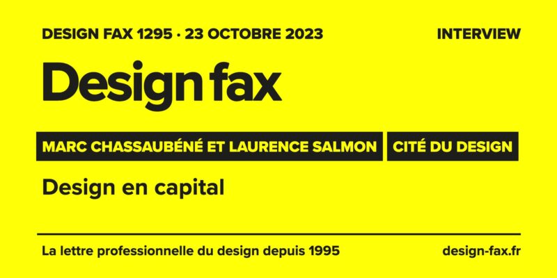 Une de Design fax – Saint-Étienne : design en capital