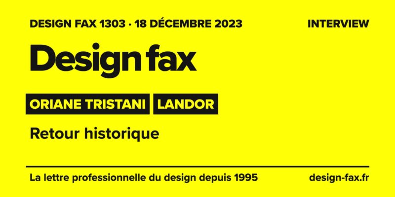Une de Design fax – Landor : retour historique