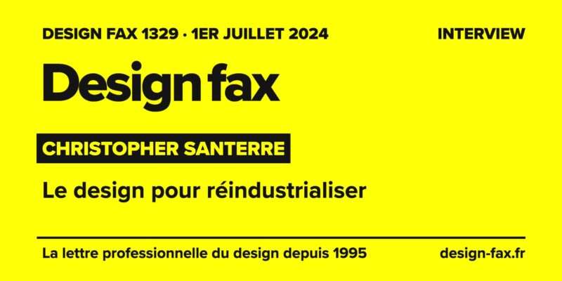 Une de Design fax – Le design pour réindustrialiser