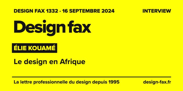 Design fax n° 1332 – Élie Kouamé – Le design en Afrique