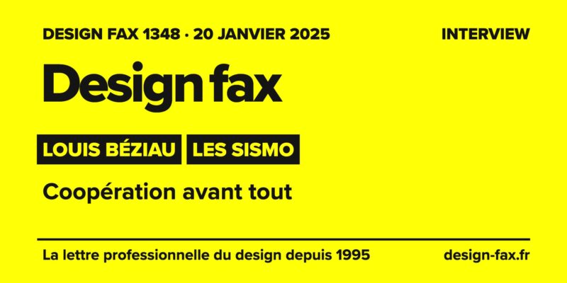 Une de Design fax – Les Sismo : coopération avant tout
