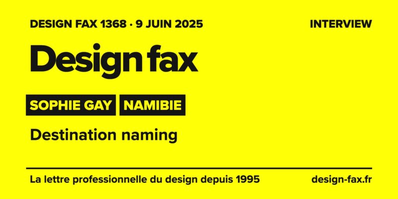Une de Design fax – Namibie : destination naming