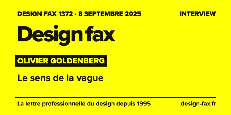 Design fax n° 1372 – Olivier Goldenberg – Le sens de la vague