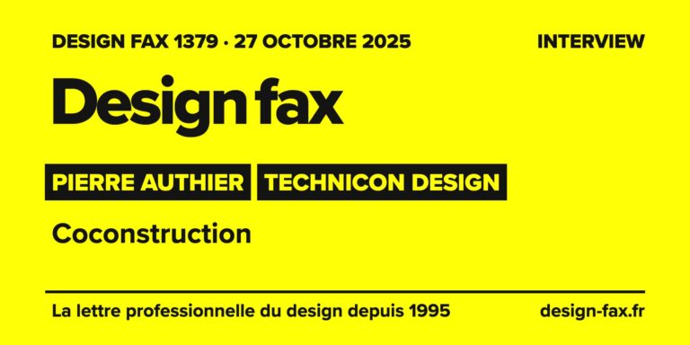 Design fax n° 1379 – Pierre Authier, Technicon Design – Coconstruction