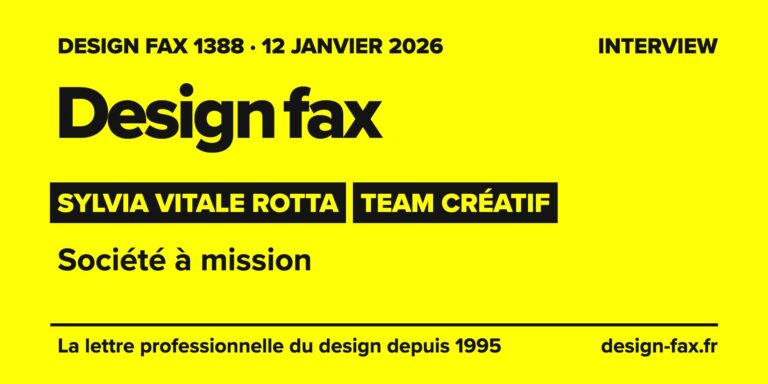 Design fax n° 1388 – Sylvia Vitale Rotta, Team Créatif – Société à mission