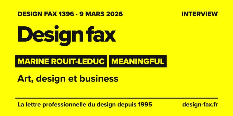 Une de Design fax – Art, design et business