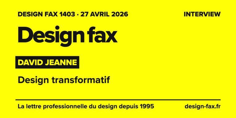 Design fax n° 1403 – David Jeanne – Design transformatif