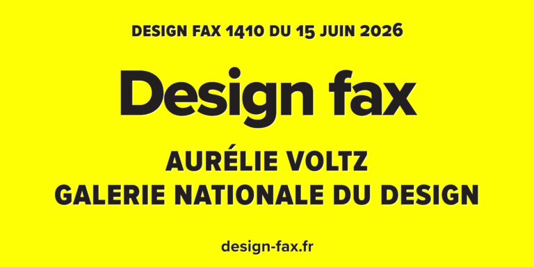 Une de Design fax n° 1410 – Galerie nationale du design
