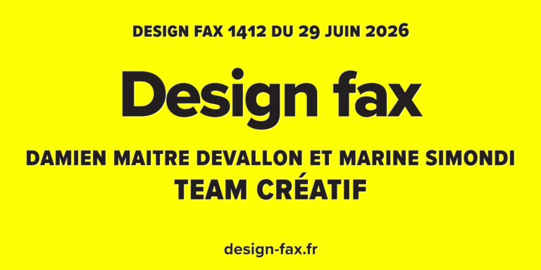 Une de Design fax n° 1412 – Team Créatif : conscious consumption