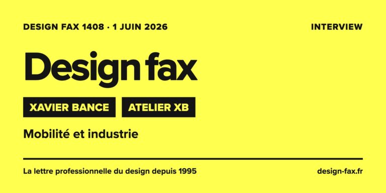 Une de Design fax n° 1408 – Atelier XB : Mobilité et industrie