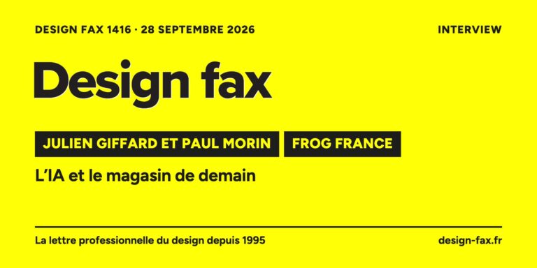 Une de Design fax n° 1416 – Julien Giffard et Paul Morin, Frog France