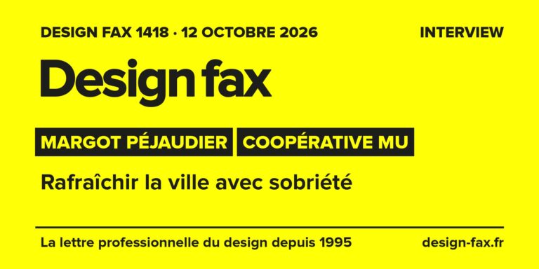Une du Design fax n° 1418