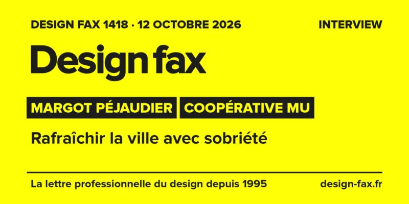 Une du Design fax n° 1418