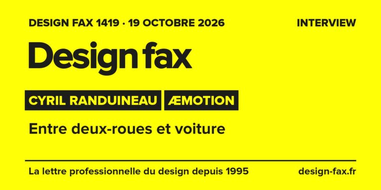 Une de Design fax – Æmotion : entre deux-roues et voiture
