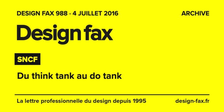 Design fax n° 988 – SNCF – Du think tank au do tank